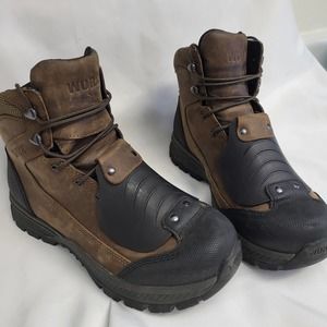 Women's Worx Steel Toe Work Boots 8.5W #5152 Brown Red Wing